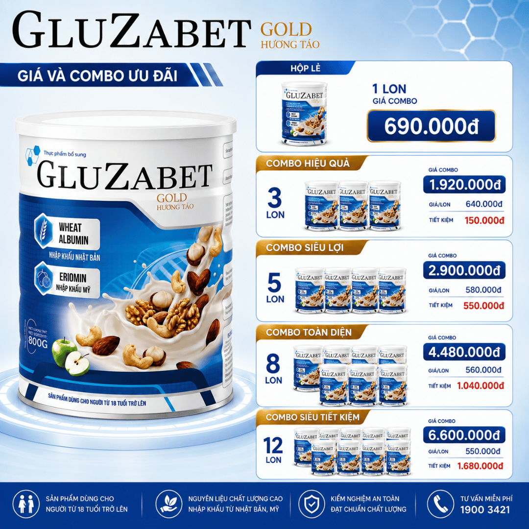 Giá và combo ưu đãi Gluzabet Gold Giá và combo ưu đãi Gluzabet Gold