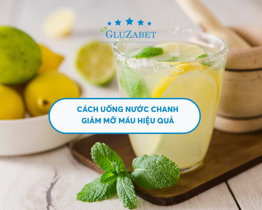 uống nước chanh giảm mỡ máu